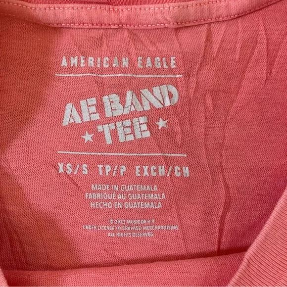 American Eagle Outfitters Coral Graphic Tee size XS/S 100% cotton - Picture 2 of 5